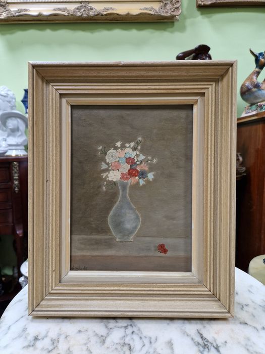 Натюрморт може автор платно антикварна картина