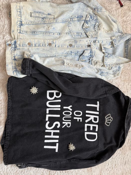 Дънкови якета връхни дрехи ръчна изработка