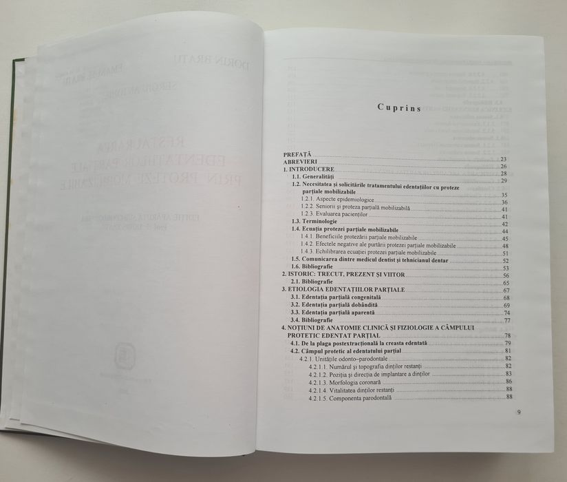 Restaurarea edentatiilor partiale prin proteze mobilizabile - Bratu