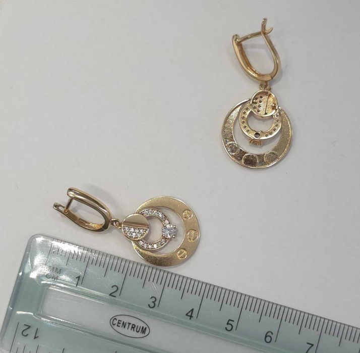 (AG35) Cercei aur 14K 5.88 gr  B36072 - Garantie 2ani !