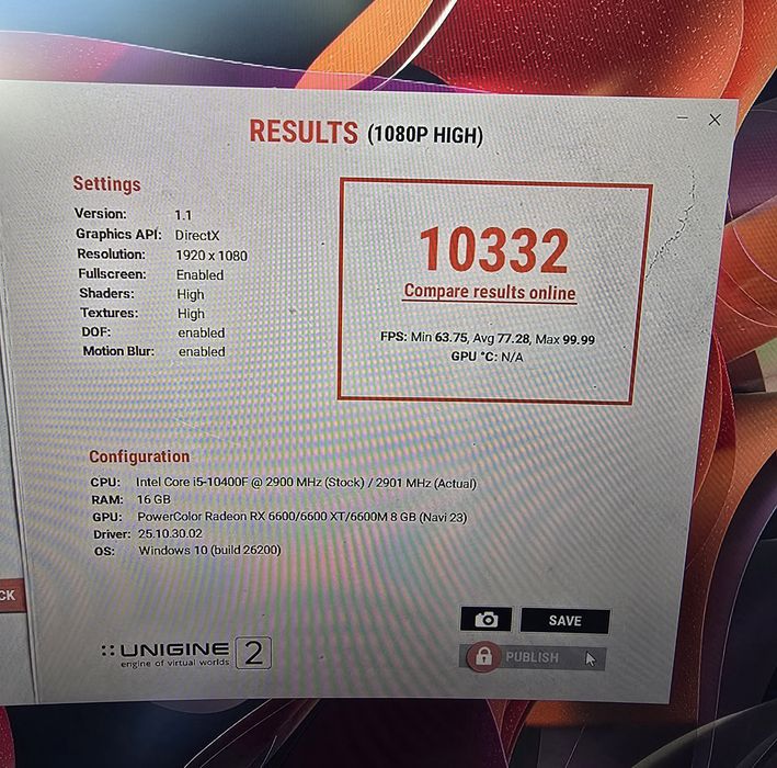 Геймърски компютър i5-10400F | RX 6600 8GB | 16GB RAM | NVMe + 1TB | Леден, тих и мощен!