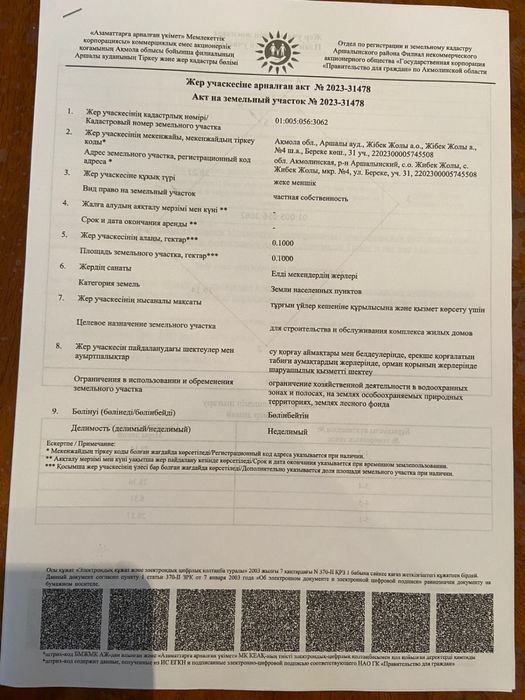 Продам земельный участок