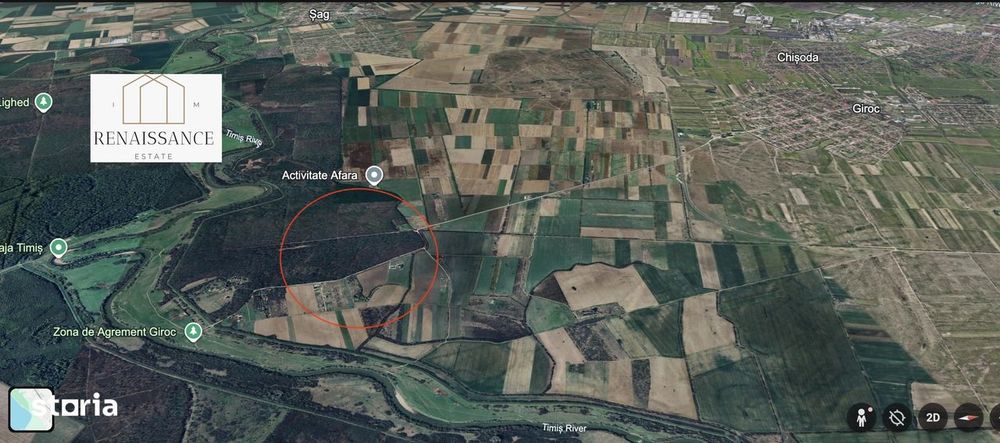 Giroc Teren 30.000mp PUZ APROBAT Pentru Case | Asfalt - Langa Padure