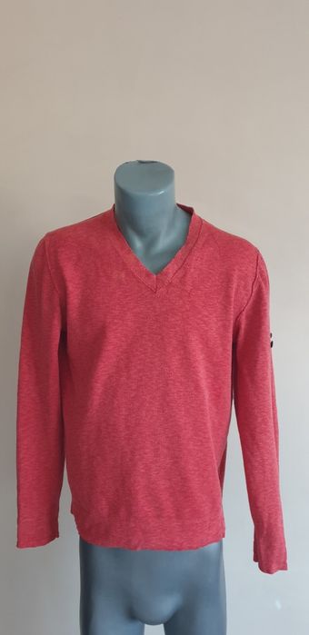 Stone Island Cotton Knit V - Neck / S ОРИГИНАЛ! Мъжки памучен Пуловер