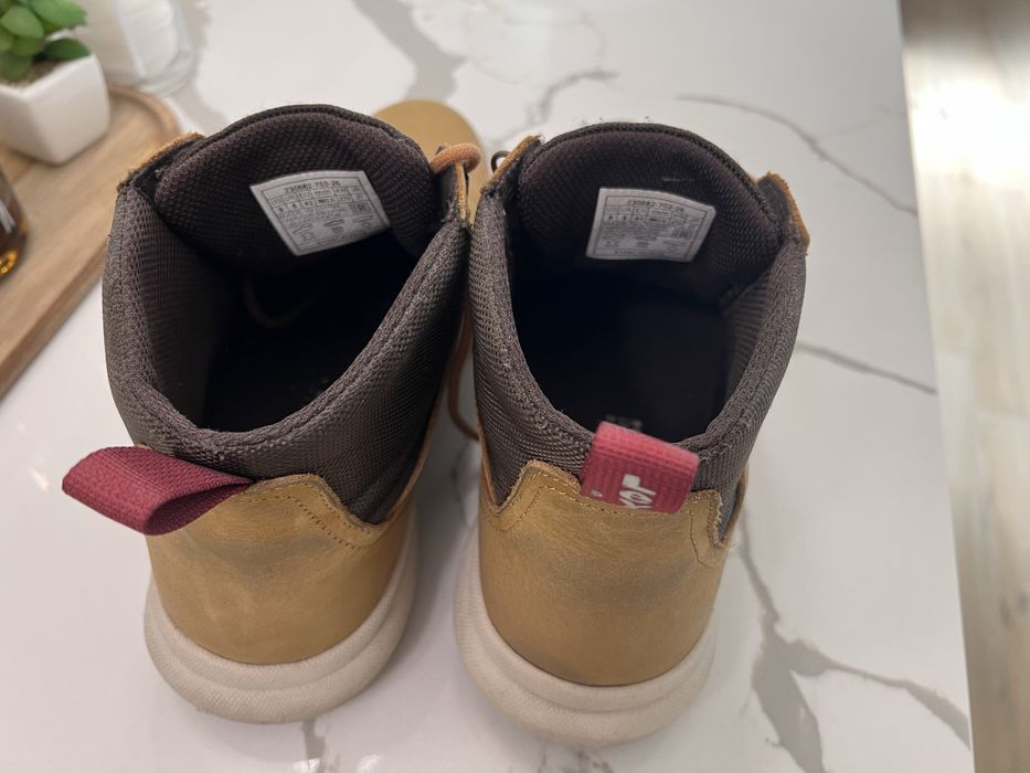 Ghete de piele nabuc Alpine, Ocru, 10