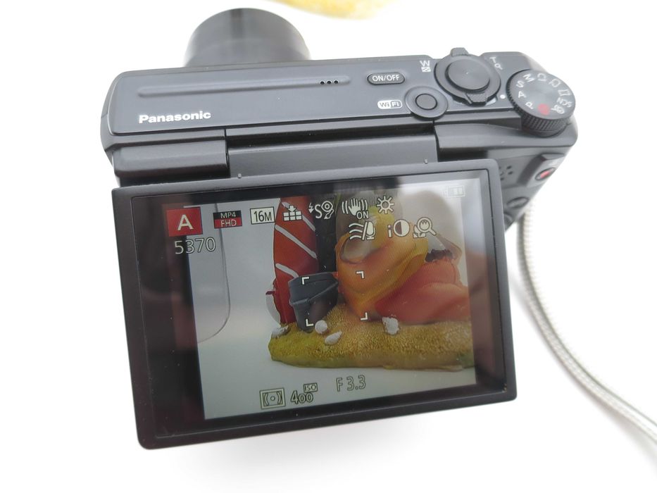 Panasonic LUMIX DMC TZ57 компактна дигитална камера с голям 20х оптичен зум, цифров фотоапарат 16mp и Full-HD видео с въртящ се селфи екран