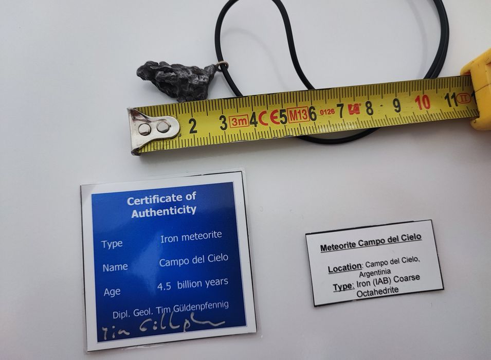 Pandantiv meteorit cu certificat de autenticitate ! - argint 925