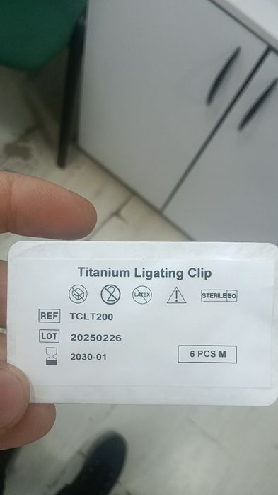 Klipsa titanium.клипса  титан