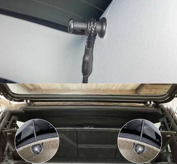 Въже с щипки за кора на багажник - AUDI, SEAT, SKODA, VW, 2бр