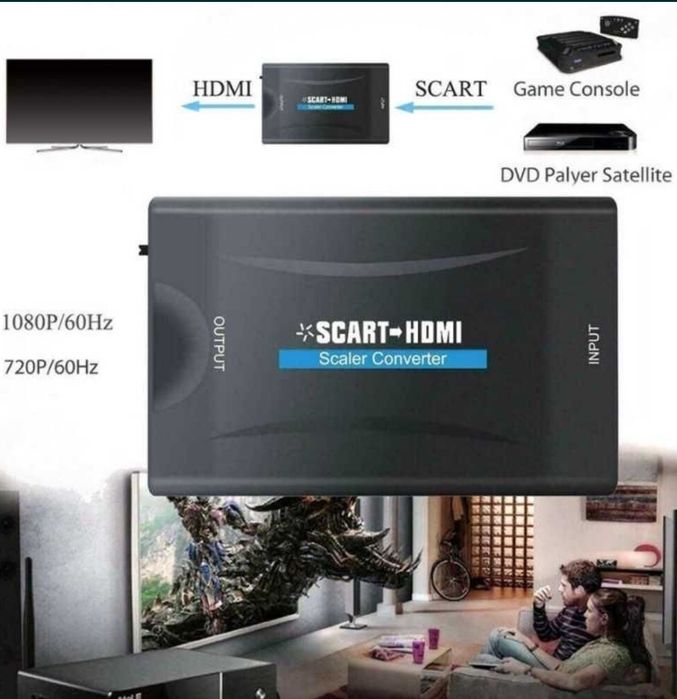 Adaptor Cablu Convertor HDMI SCART Adaptor Cablu Convertor SCART HDMI