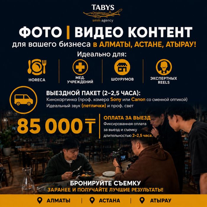 SMM и съемка контента