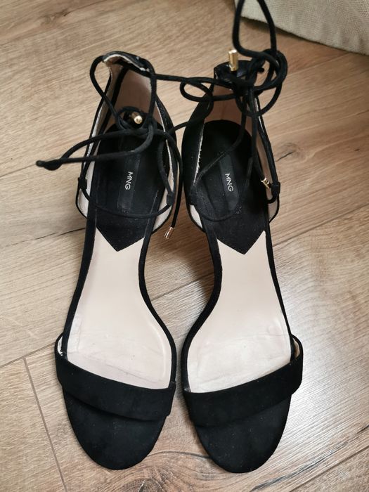 Sandale Mango negre, mărimea 37