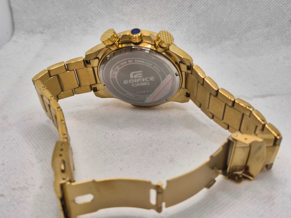 Ceas Sport Casio Edifice EFR 558 GOLD ,Black friday NOU,Garantie 2 ani