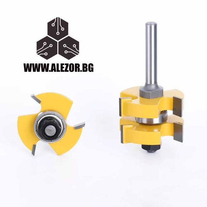 Фрезери нут - перо комплект, захват 8мм, детайл до 32 mm, 20200030