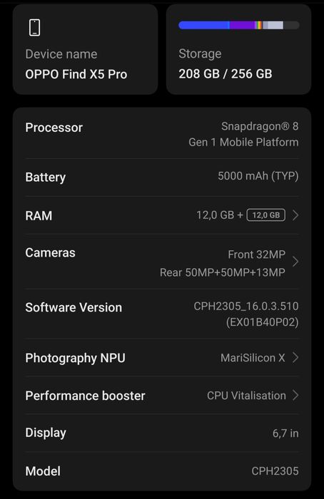 Telefon Oppo Find X5 Pro impecabil