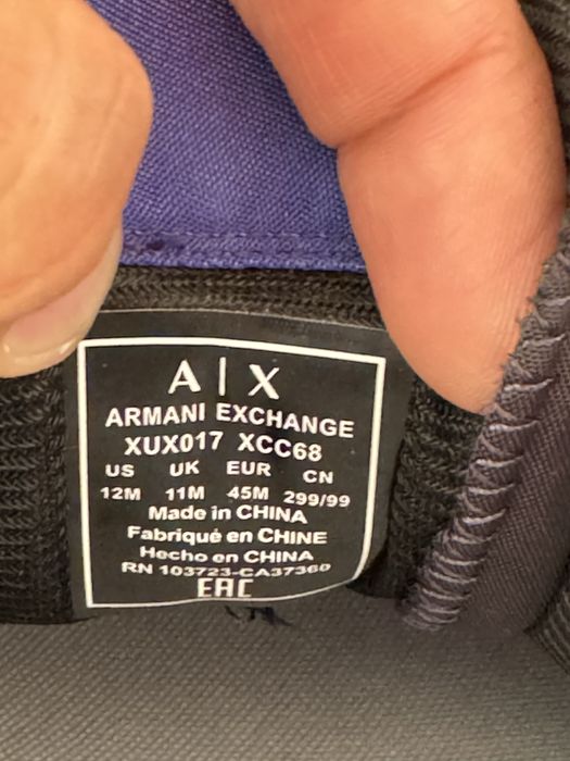 Новые кроссовки Armani Exchange