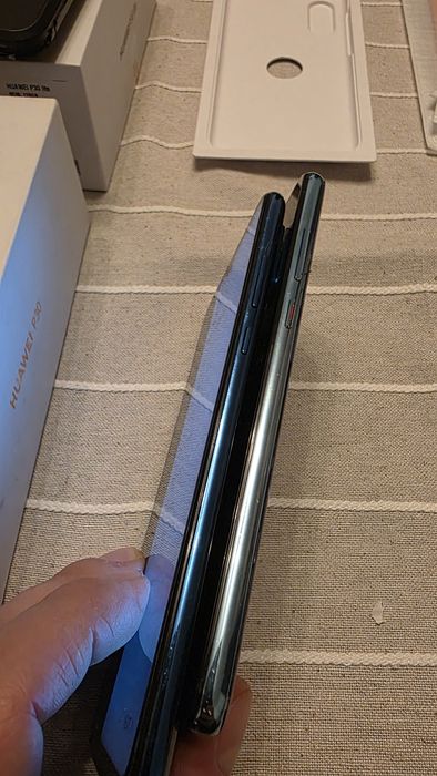 Huawei P30 si P30 Lite cutie sticla spy husa tel defect