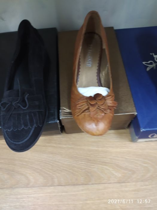 Обувь женская кожаная