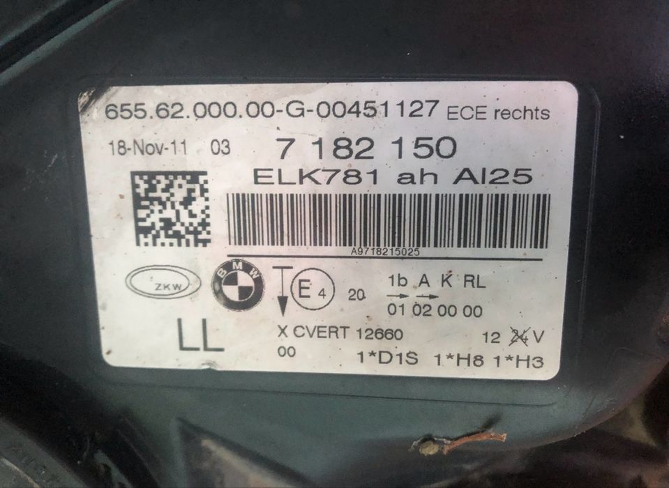 Фар за БМВ 7 серия 2012