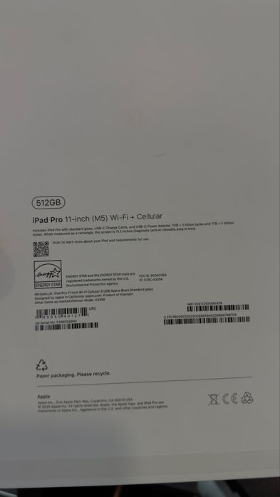 iPad Pro 11 M5 512GB Cellular Black