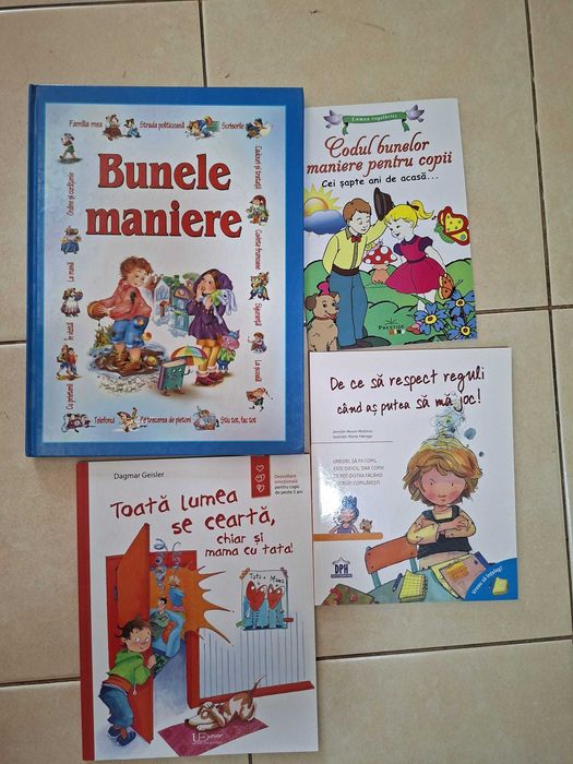 Pachet 4 cărți copii – bune maniere, reguli și conflicte în familie