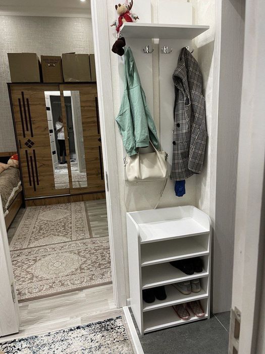 Обувница полка для обуви + вешалка