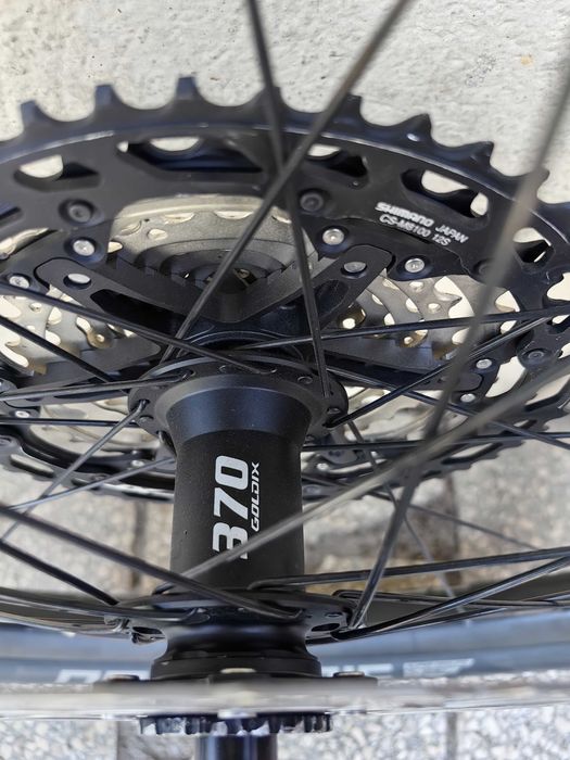 Roata completa spate bicicleta 29, janta DT Swiss, pinioane 12 viteze Shimano M8100