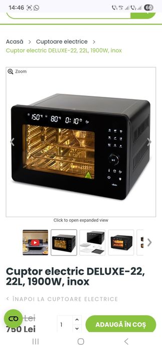 Cuptor electric biovita