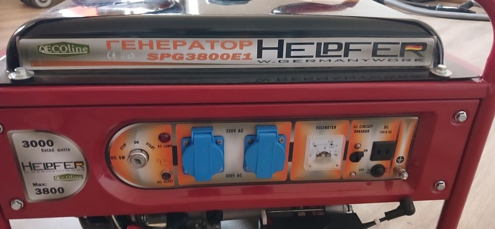 Продам бензиновый генератор HELPFER