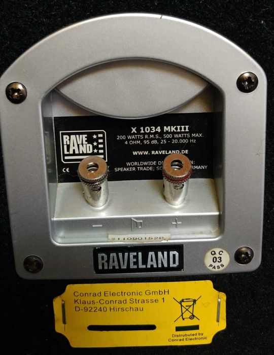 Vand boxe audio de podea HI-FI , RAVELAND X 1034 MKIII-2x200w/4ohm