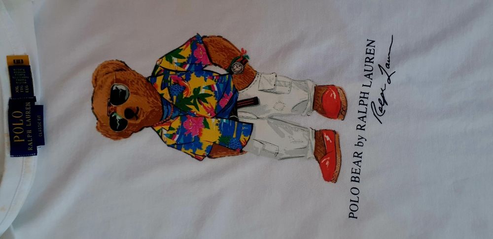 POLO Ralph Lauren Bear Classic Fit Cotton 2XL НОВО ОРИГИНАЛ Мъжка Тени