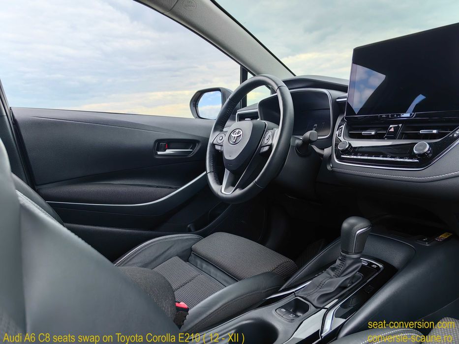 Sistem adaptare scaune de Audi A6 C8 pe Toyota Corolla E210 (12 / XII)