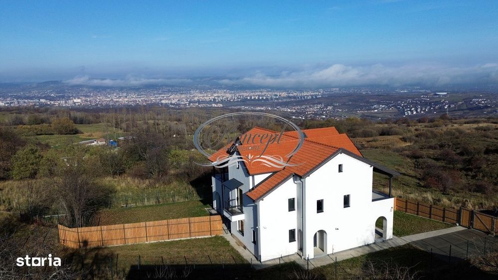 Duplex modern Feleacu cu vedere panoramica spre Cluj