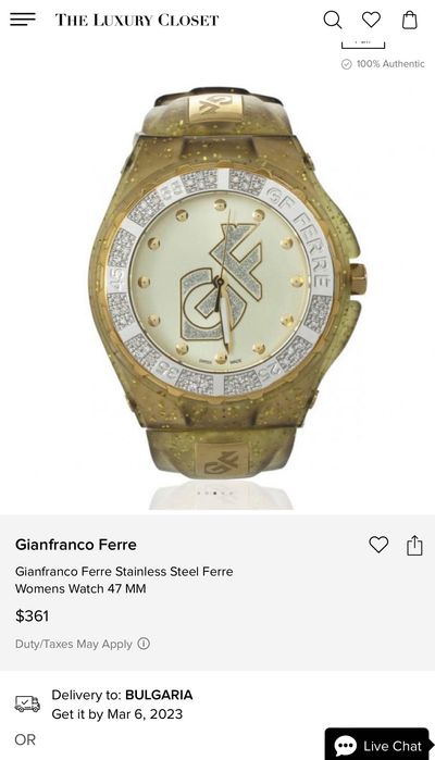 GF Ferre луксозен часовник от къщата на Ferre