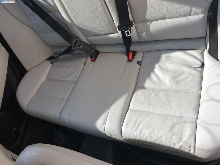 Interior Piele Alba Scaun Scaune Cu Incalzire si Bancheta cu Spatar Mercedes Clasa C Class W204 Sedan Berlina 2007 - 2014 [Q0086]