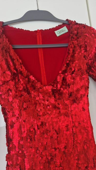 Rochie argintie cu paiete Baden 11