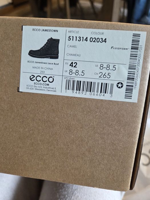 Мъжки кожени боти 42 ecco