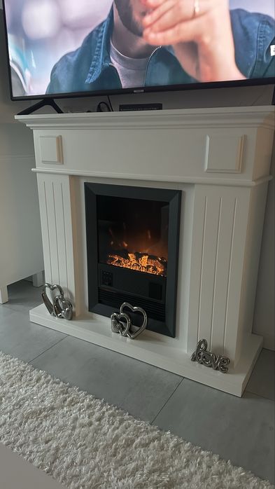 Semineu electric, Alb , telecomanda