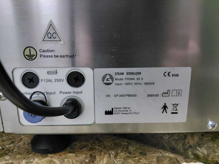 Autoclav GALBIATI PRIMA 23lt cabinet dentar