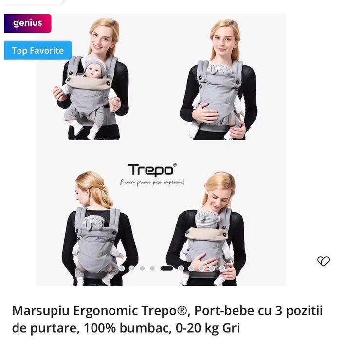 Marsupiu ergonomic Trepo.