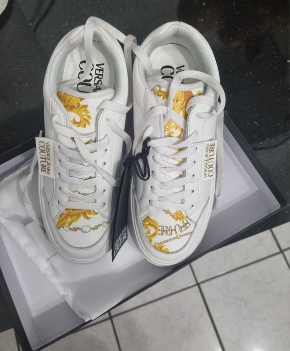 Sneakers Versace Jeans Couture, piele natură,  damă