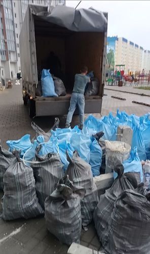 Вывоз мусора ТБО недорого грузчик