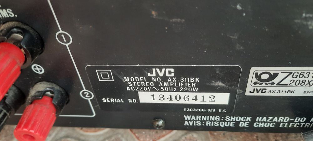 Усилвател JVC ax311bk  Отлично състояние