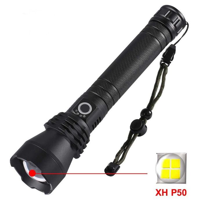 Мощный светодиодный фонарик зарядка через micro USB фонарь