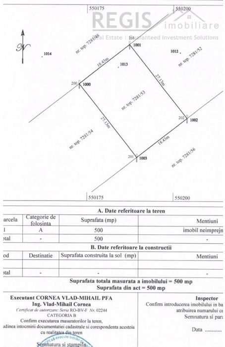 Teren intravilan Noua