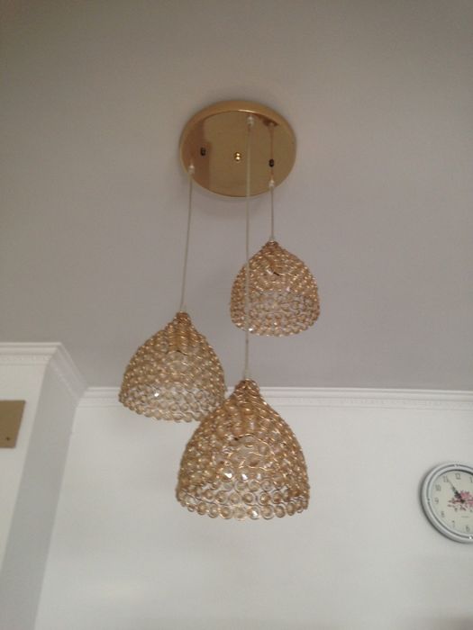 Под серебро люстра