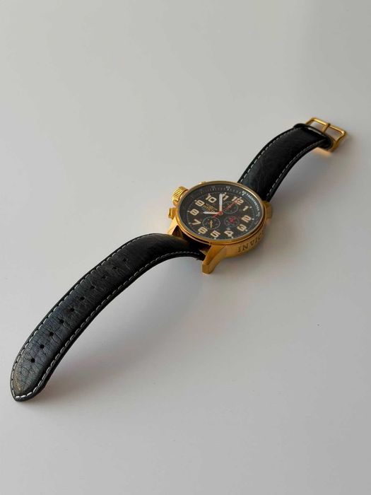 Ceas Invicta, curea din piele naturală neagră, original