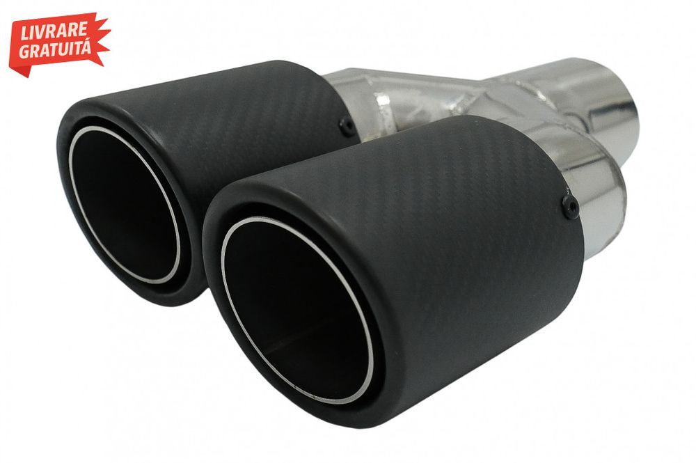 Bara spate cu Toba Ornament Evacuare Fibra Carbon Mat BMW Seria 5 E61