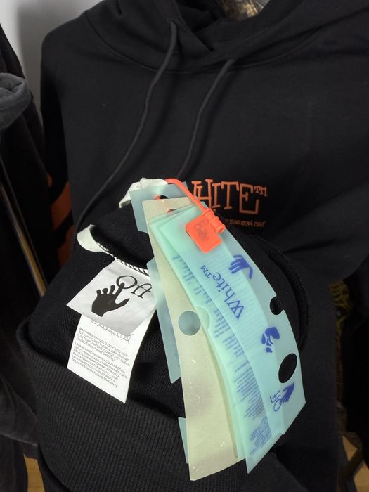 Off White Black Hoodie | Hanorac Off White