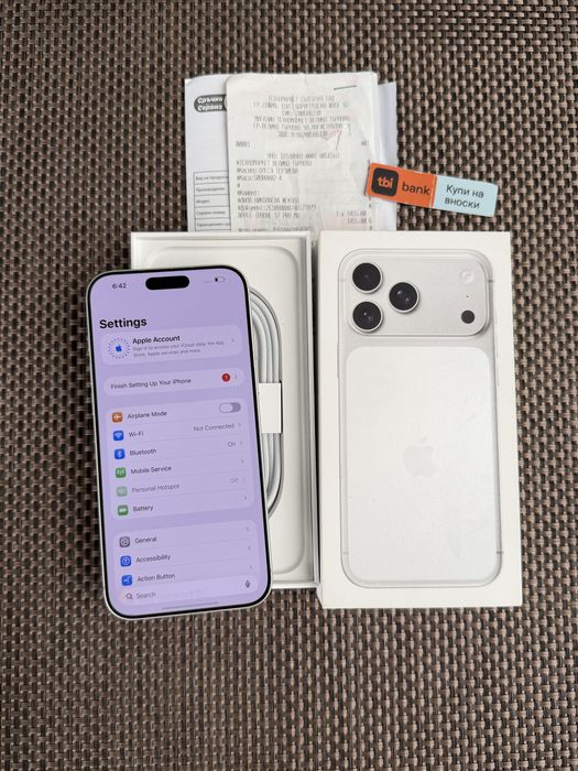 КАТО НОВ‼️iPhone 17 Pro Max Silver•24м ГАРАНЦИЯ 256Gb*ЛИЗИНГ TBI BANK